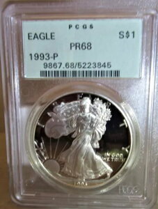 1993-P Vo[ C[O h $1 PCGS F PR68 O[ x - !