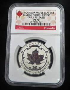 2015NJi_ 4h o[Xv[t [v[t NGC PF70 1/2IX .9999