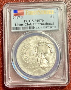 2017-P ���C�I���Y�N���u 1�h����� �L�O�i PCGS MS70 FS ��������