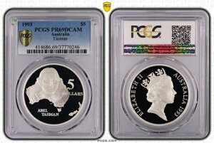 21DA10 I[XgA ^X} 5h 1993N v[t PCGS PR69DCAM