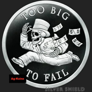 1�I���X 2023 Too Big to Fail V2 �v���[�t COA + �{�b�N�X�t�� �V���o�[�V�[���h �o���N�X�^�[�Y 999 AG