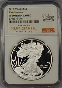 2019-W �V���o�[�C�[�O���h�� NGC PF70 �E���g���J���I ANA �����[�X $1