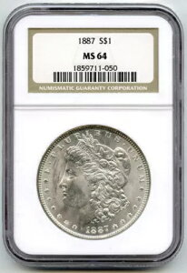 1887N K NGC MS64 F 1h tBftBA - H592