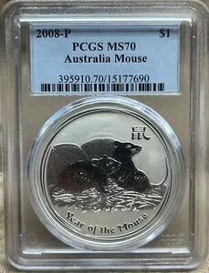 I[XgA 2008-P $1 C[EIuE}EX V[Y II PCGS MS70 Xu }Ci[X|bg