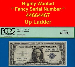 1935F 1hݏؖ PCGS 65PPQ 󏭃t@V[_[ VAԍ 44664467