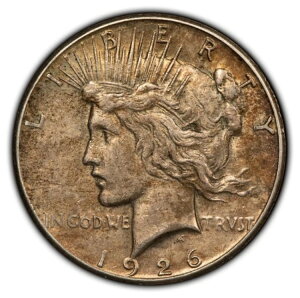 1926-S 1ドル平和ドル - 魅力的なオリジナルトーニング - AUセミキーデート - D3337