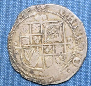 イギリス チャールズ1世 シリング 1643 S2800 素晴らしい打刻と細部の描写