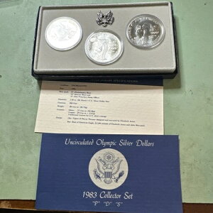 �I�����s�b�N �V���o�[ �_���[ �Z�b�g 1983 �N�܂��� 1984 �N P-D-S �~���g ������ 3 ���Z�b�g