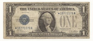 1928-A ファニーバック 1ドル紙幣 銀券 STAR Note Tough 579A-WPF