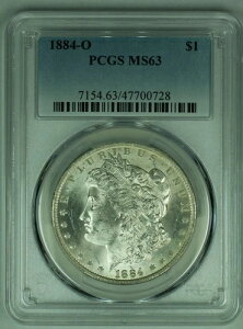 1884-O モルガン銀貨 1ドル硬貨 PCGS MS 63 (8)