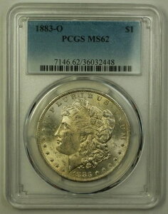 1883-O ���[�K�� �V���o�[�h�� 1�h���R�C�� PCGS MS-62 �u�����A���g ������ BU (19) E