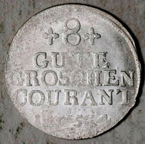 1754 ���N�����u���N - �V�����F���[�� �h�C�c �V���o�[ 8 �O�[�g �O���b�V�F�� �N�[�����g (�ق� UNC!)