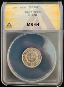 1867N uW  200CX ANACS MS 64  UNC yh2