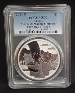 2021�N �}�[�W���}�M�[�E�V���v�\���Y MS70 PCGS �������s 1�I���X �V���o�[ 9999 �R�C��