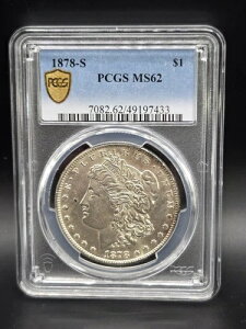 1878-S ␻Kh 1h PCGS MS62 49197433