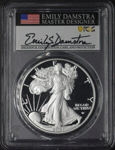 2021-W T2 �A�����J�� �V���o�[ �C�[�O�� - PCGS PR70DCAM FS �G�~���[�E�_���X�g�� - ?COINGIANTS?