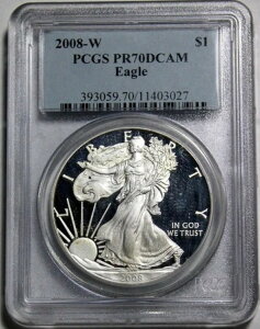 �A�����J 2008-W �V���o�[�C�[�O�� PCGS PR70DCAM 249-407