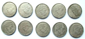 ��O�鍑 ���b�g 10 X 2 REICHSMARK 1937 �|�[�� �t�H�� �q���f���u���N with HK