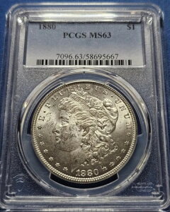 1880�N PCGS MS 63 �����K����݁B�V�i�z���_�[����I