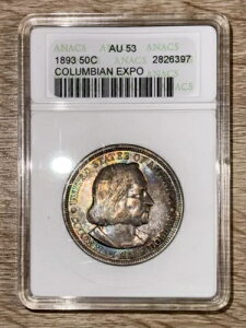 1893N 50Zg RrA GNX| - ANACS AU 53 - g[H - AJO Vo[RC
