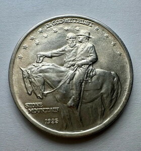 1/2ドル 1925年 ハーフドル USA ストーンマウンテン リージャクソン シルバーコイン (668)-