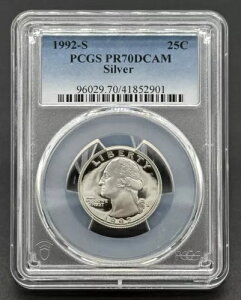 �f���炵���A�����J�� 1992-S 25C ���V���g����� PCGS PR70DCAM �v���[�t�R�C��