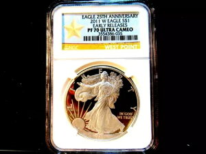 2011 WC[O S$1 [X 25NLO NGC PF 70 EgJI X^[x