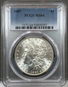 1887N AJ 1h K PCGS MS64