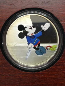 2016年 NIUE 2ドル ディズニー ミッキーマウス ブレイブ リトル テイラー 1オンス プルーフ銀貨