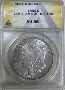 1884�N �����K���E�_���[ VAM-4 SM DOT TOP 100 ANACS - AU58 ( 301015 )