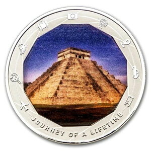 2025年 カメルーン 1オンス 銀貨 一生に一度の旅:チチェン・イッツァ