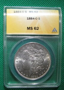 1884�N O/O �����K����� ANACS MS62 �킸���ɉ�]�����_�C 132 #S717