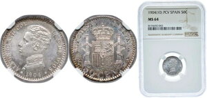 �X�y�C�� 1904 PCV 50 �Z���e�B���X �� 835 NGC MS 64