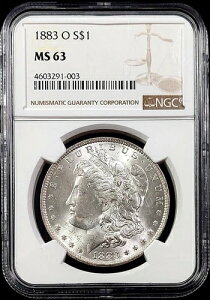 1883�N O �����K���E�_���[�ANGC�F�� MS 63�I SKU 1003