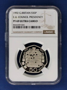 1992�N �V���o�[�v���[�t50�y���X�d�݁uEU�L�O���vNGC�O���[�hPF69�A�P�[�X��COA�t��