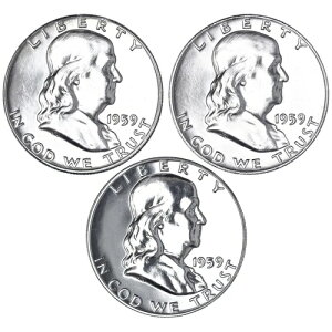 1959�N P D �t�����N���� �n�[�t�_���[ �C���[�Z�b�g �v���[�t��BU 90% �V���o�[ US 3���Z�b�g