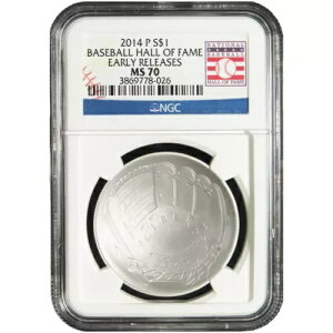 2014-P UNC $1 싅aVo[LO NGC MS70 ER u[x