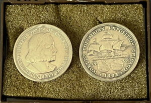 1893年コロンビア万博ハーフドル硬貨 ~ オーストラリア産 ~ 銀90% ~ 2枚
