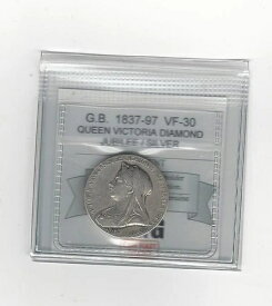 1837-97年イギリス、ヴィクトリア女王記念ダイヤモンドコイン、コインマート鑑定 **VF-30**