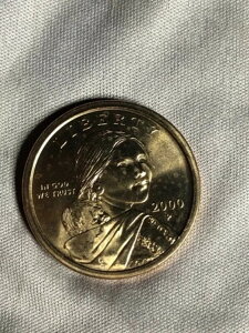 2000 P サケージウィアス 1ドル硬貨、ブライト UA