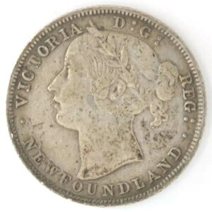 1885�N �j���[�t�@���h�����h 20�Z���g .925 ��� �r�N�g���A KM#4