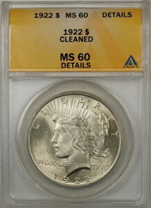 1922N 1h s[X ANACS MS-60 ڍ׃N[jOς݁iǎRCji8Aj