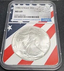 1986N 1h݃AJC[O NGC MS69ičt[z_[j