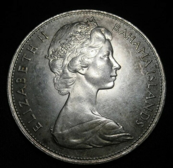楽天市場】1966年バハマ諸島5ドル銀貨。925セント。様々な照明機能付き 