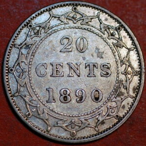 1890�N �j���[�t�@���h�����h 20�Z���g �r�N�g���A���� KM#4 ���