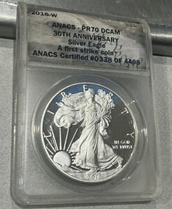 2016 W シルバーイーグル ファーストストライク ANACS PR70DCAM 30周年記念