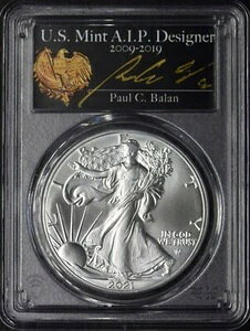 2021 T2 �A�����J�� �V���o�[ �C�[�O�� - PCGS MS70 FDOI Balan �T�C������ - ?COINGIANTS?