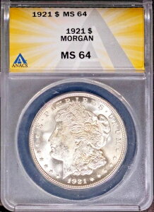 1921N 1h⃂Kh MS 64 ANACS # 7786731 + {[iX