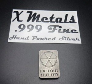 1�I���X �V���o�[ �t�H�[���A�E�g �V�F���^�[ �����o�[ X-Metals COA�t�� .999 ���x