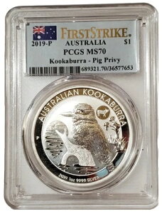 2019-P 1�I���X �V���o�[ $1 �I�[�X�g�����A �R�A�J�u�� PCGS MS70 �t�@�[�X�g�X�g���C�N �s�b�O �v���C�x�[�g�R�C��